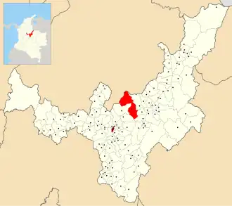 Município de Paipa no departamento de Boyacá