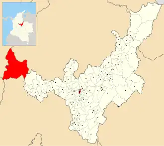 Município de Puerto Boyacá no departamento de Boyacá