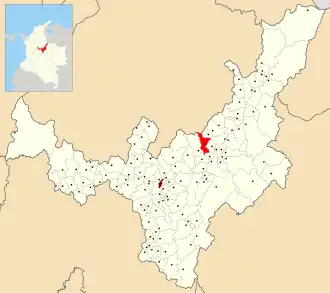 Município de Santa Rosa de Viterbo no departamento de Boyacá