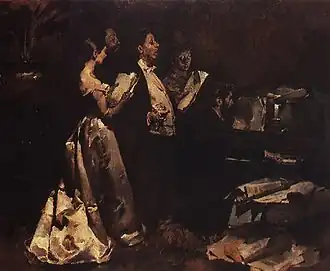 Um Concerto de Amadores, 1882. Museu do Chiado, Lisboa.