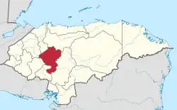 Localização de Comayagua