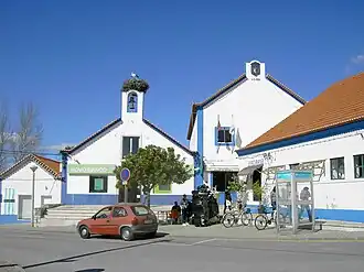 Rua das Comportas, na freguesia da Comporta