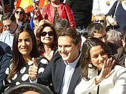 Rivera durante passeata do C's, ocorrida em fevereiro