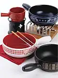 Utensílios para fondue.