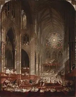 A Coroação da Rainha Vitória (1839) óleo sobre tela, 238,1 x 185,4 cm., Tate Britain, Londres