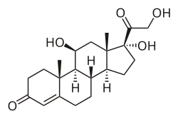 Estrutura química de Cortisol