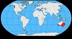 Mapa de distribuição