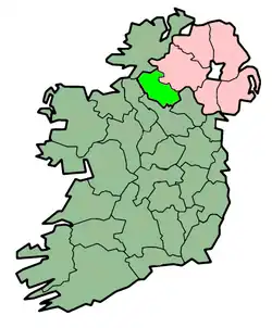 Localização do Condado de Fermanagh na Irlanda