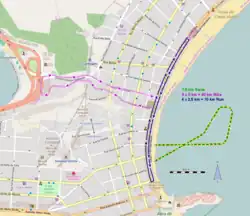 Percurso das provas de triatlo nos Jogos Olímpicos de 2016