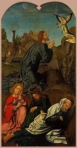 Cristo no Horto, Políptico da Igreja de São Francisco de Évora, Museu Nacional de Arte Antiga