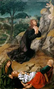 Cristo no Horto, do Políptico da Capela-mor da Sé de Viseu, Museu Grão Vasco