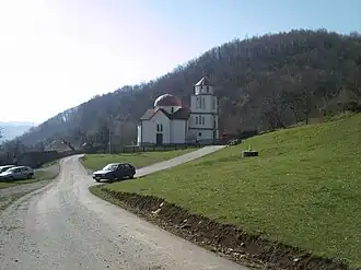 L'église de la Sainte-Trinité à Lazac