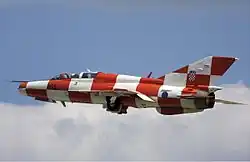Um caça Mig-21 croata.