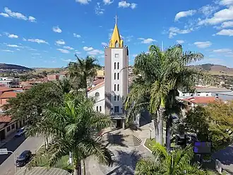 Imagem aérea da Igreja Matriz