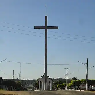 Cruzeiro de Jauru, entrada ocidental da cidade, um dos símbolos deste município