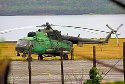 Um Mil Mi-8 da força aérea cubana.