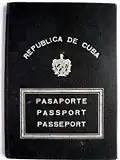 Antigo modelo do passaporte cubano, emitido em 1942