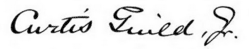 Assinatura de Curtis Guild, Jr.