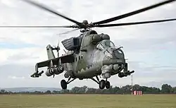 Um Mi-24 da Força Aérea da Tchéquia.