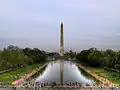 Lincoln Memorial Reflecting Pool antes da reconstrução (abril de 2010)