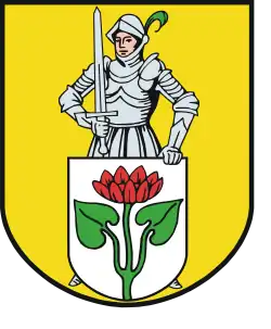Brasão da cidade de Seehausen, Börde, Saxônia-Anhalt.