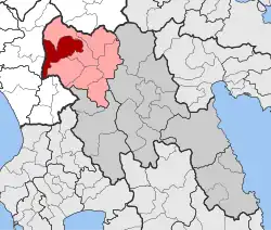 Localização dentro da unidade regional