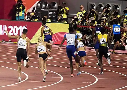 O revezamento 4x400 m misto foi disputado pela primeira vez no campeonato.