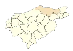 Localização da cidade dentro da província de El Tarf