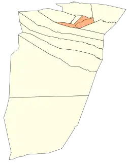 Localização do distrito dentro da província de Ghardaïa