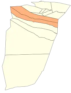 Localização do distrito dentro da província de Ghardaïa