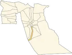 Localização da cidade dentro da província de El Oued