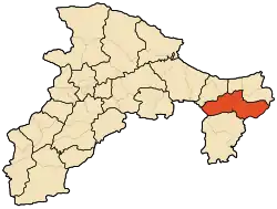 Localização de Darguina