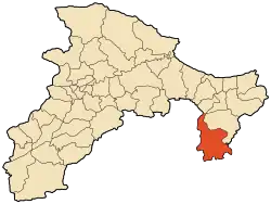 Localização de Draâ El-Kaïd