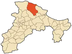 Localização de Toudja