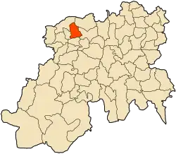 Localização da província de Medea