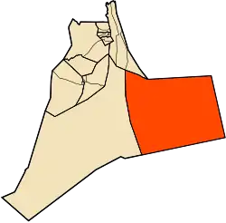 Localização do distrito dentro da província de Ouargla