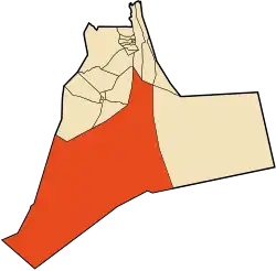 Localização da cidade dentro da província de Ouargla