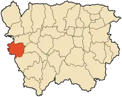 Localização de Tiberkanine