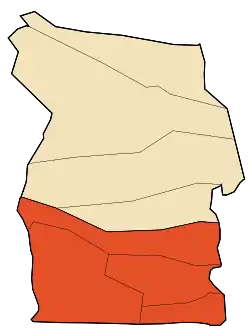 Localização do distrito dentro da província de El M'Ghair