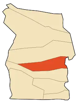 Localização da cidade dentro da província de El Oued