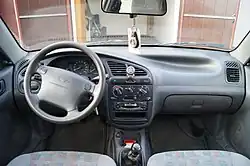 Interior do Daewoo Lanos (versão mais avançada)