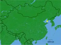 Localização de Porto Artur na China