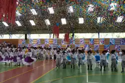 Dança da Festa Junina dos alunos do Colégio Santa Maria, São Paulo