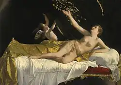Danaë por Orazio Gentileschi