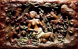 Paul Gauguin, Mulher com Frutas de Manga, 1889, carvalho pintado, Ny Carlsberg Glyptotek, Kopenhagen