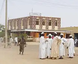 Praça do mercado em Geneina