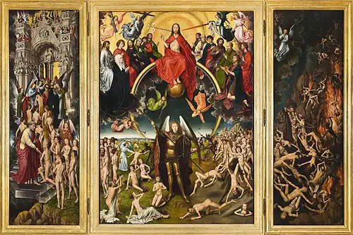 Juízo Final, 1466-1473, de Hans Memling, flamengo.