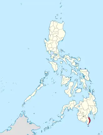 Davau Ocidental na Região do Dábau Coordenadas : 6°5'N, 125°40'E