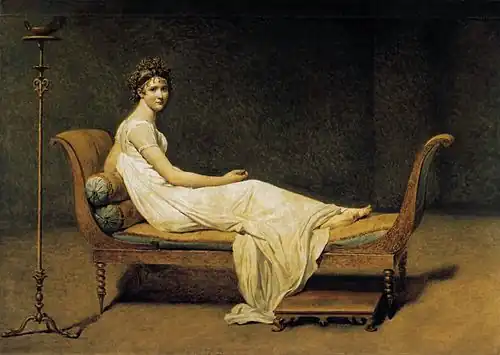 Jacques-Louis David, Madame Récamier (1800).