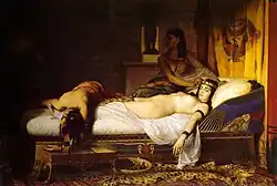 The Death of Cleopatra por Jean-André Rixens, 1874[57]